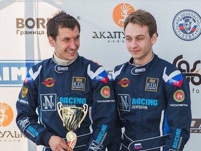 Подиум NEFIS Racing Division на 3-м этапе чемпионата России по картингу